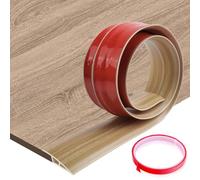 Perfil de Transición para Suelo Desnivel Autoadhesivo, Tira de Umbral de PVC para Diferencia de Altura entre Suelos, Alfombras y Puertas