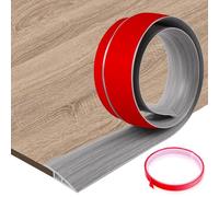 Perfil de Transición para Suelo Desnivel Autoadhesivo, Tira de Umbral de PVC para Diferencia de Altura entre Suelos, Alfombras y Puertas