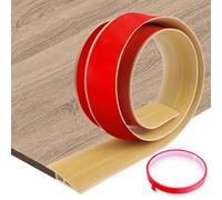 Perfil de Transición para Suelo Desnivel Autoadhesivo, Tira de Umbral de PVC para Diferencia de Altura entre Suelos, Alfombras y Puertas