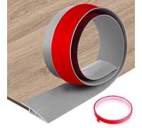 Perfil de Transición para Suelo Desnivel Autoadhesivo, Tira de Umbral de PVC para Diferencia de Altura entre Suelos, Alfombras y Puertas