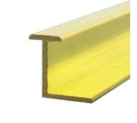 Perfil de Transición para Suelo Embellecedor de Umbral de Puerta de Latón En Forma de Z, Doble Tira de Transición Metálica para Puertas Interiores, Protector de Umbral de Puerta.(H 18mm(3/4in))