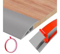 Perfil de Transición para Suelo, Tapajuntas Suelo Adhesivo in PVC Para Unir Juntas de Suelo y Umbrales de Alfombras Autoadhesivo