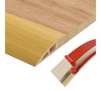 Perfil de Transición para Suelo, Tapajuntas Suelo Adhesivo in PVC Para Unir Juntas de Suelo y Umbrales de Alfombras Autoadhesivo