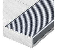 Perfil de transición Peldaños De Tracción Para Escalones, 10cm De Ancho, Umbral De Transición De Suelo De Aluminio Para Escaleras De Madera/ Metal/ Mármol, Esquinas De Pared ( Color : Length , Size :