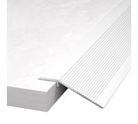 Perfil de transición Perfil De Transición para Silla De Ruedas, Color Blanco Aleación De Aluminio Rampa De Umbral para Baldosa, Reductor De Borde para Alfombra, 10cm Ancho(100cm/39.4 in)