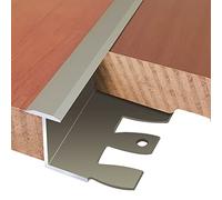 Perfil de transición Tira De Transición De Suelo Ligero para Madera A Baldosa, Perfil De Transición Reductor De Puerta Delantera, 36 40 44 48 52 55 59 Cm De Largo Opcional