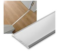 Perfil de transición Tiras de la Cubierta del Piso Tira del Piso, Tira Divisora Para Umbral De Puerta Y Huecos De Suelo De Tarimas Y Baldosas(Silver,1.5cm*90cm (3Pcs))