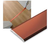 Perfil de transición Tiras de la Cubierta del Piso Tira del Piso, Tira Divisora Para Umbral De Puerta Y Huecos De Suelo De Tarimas Y Baldosas(Red,1.2cm*90cm (3Pcs))