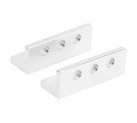 Perfil en L para robótica 3103-0003 - 0032 |Pieza estructural de aluminio de 3 orificios, 12x12x32 mm |Kit para construcción de robots/proyectos de ingeniería/kits educativos