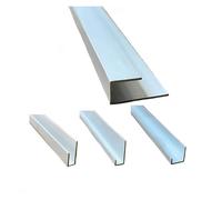 Perfil en U de aluminio, Tamaños múltiples de aluminio de la longitud de encargo del perfil 6063 T5 del canal en U for enmarcar de los muebles DIY(495MMX5-DN50)