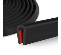 Perfil Goma Junta Adhesivo Perfil Protector de Bordes de EPDM protección de Bordes en Forma de U Junta para Puertas Coche Chapa Placas de Metal (2,4mm×6m)