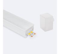 Perfil Neón SFLEX 30x20 Superficie/Empotrable Curva Vertical para Tira LED