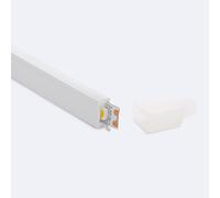 LEDKIA LIGHTING Perfil Neón SFLEX 6x12 Superficie/Empotrable Curva Lateral para Tira LED IP20 hasta 8 mm 10 m