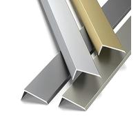 Perfil para Azulejos, 90 cm, Perfil Autoadhesivo de Aluminio para Bordes de Azulejos | Tira de transición en Forma de L para Suelos laminados, Puertas y Bordes de Paredes.