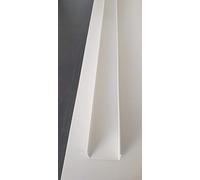 Perfil perimetral y de remate en PVC blanco para bloque de vidrio | cm 200x8x5 | Unidad de venta 1 perfil de 200 cm
