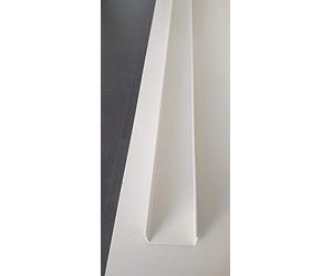 Perfil perimetral y de remate en PVC blanco para bloque de vidrio | cm 200x8x5 | Unidad de venta 1 perfil de 200 cm