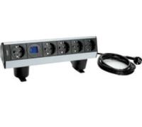 Perfil sobremesa movil 1 + 3 Schuko