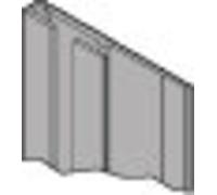 Perfil terminal HÜPPE, para soporte organizador HÜPPE Select+, para revestimiento de pared EasyStyle Longitud: 2550 mm, ES0209055, Color: Blanco