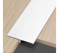 Perfil TSProfile de aluminio y 3 tiras de metal para umbrales de puerta, tiras planas separadas para juntas laminadas, azulejos y flo, y fácil de instalar