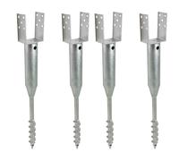 Perfil U Base Conector 4x 10 Cm 86,5 Cm De Largo 10x10 Galvanizado