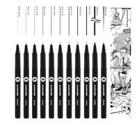 MOLOTOW Perfilador de ojos MO200486 Blackliner color negro set de 11