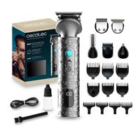 Cecotec Perfilador Profesional Multifunción Precisioncare Samurai Profiling 6 En 1. Para Nariz y Cuerpo, Autonomía 150 Min, Peines 3-15 Mm, Perfilado Preciso, Base de Almacenamiento, Display