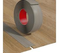 Perfiles de transición autoadhesivos for suelos, perfiles de transición de vinilo for suelos, utilizados for unir huecos en el suelo, adecuados for huecos de entre 1 y 2 cm.(Gray wood grain,5cm)