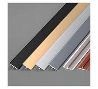 Perfiles de transición para suelos en forma de T, Paquete de 3 tiras de transición for suelo y pared, multicolor, 1,5-4 cm x 90 cm(Black,2cm*270cm(3 * 90cm))