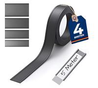 Perfiles magnéticos para estanterías o superfícies metálicas - Perfiles C/Etiquetas magnéticas ancho 30 mm - que se vende por 5m rollo