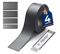 Perfiles magnéticos para estanterías o superfícies metálicas - Perfiles C/Etiquetas magnéticas ancho 50 mm - que se vende por 5m rollo