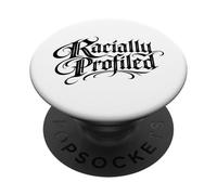 Perfiles raciales Alto al Racismo Discriminación Justicia Social PopSockets PopGrip Adhesivo