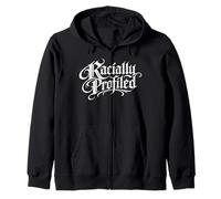 Perfiles raciales Alto al Racismo Discriminación Justicia Social Sudadera con Capucha