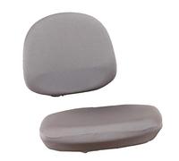 perfk 1 de Funda para Silla de Oficina con Estampado Elástico para Ordenador, Funda para Silla Giratoria de Escritorio Universal Lavable Extraíble, Gris, Individual