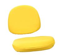 perfk 1 de Funda para Silla de Oficina con Estampado Elástico para Ordenador, Funda para Silla Giratoria de Escritorio Universal Lavable Extraíble, Amarillo, Individual