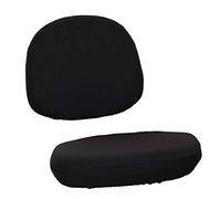 perfk 1 de Funda para Silla de Oficina con Estampado Elástico para Ordenador, Funda para Silla Giratoria de Escritorio Universal Lavable Extraíble, Negro, Individual