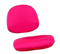 perfk 1 de Funda para Silla de Oficina con Estampado Elástico para Ordenador, Funda para Silla Giratoria de Escritorio Universal Lavable Extraíble, Rosa roja, Individual