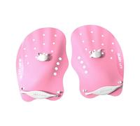 perfk 1 Par de Guantes de Natación Paletas Entrenamiento Profesional con Diseño Antideslizante para Optimizar Propulsión Y Comodidad Fabricado en Polipropil, M Pink