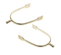 perfk 1 Par Espuelas para Caballo Espuelas de Equitación Espuelas para Botas Masculinas Espuelas Resistentes de Aleación de Zinc Fácil Ajuste Adecua, Dorado