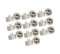 perfk 10 Adaptadores de Casquillo MR16 a GU10 de Rendimiento, Adaptadores de Enchufes para Lámparas Halógenas, Repuestos para Portalámparas, Accesorios de Iluminación de Calidad