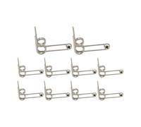 perfk 10 resortes de torsión de doble, alambre metálico inoxidable de 1,2 mm de diámetro, repuesto para rizador eléctrico, 26mm