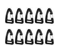 perfk 10x Triángulo de Plástico Mosquetón Clips Mochila Encanto Llavero