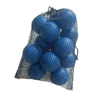 perfk 15 Pelotas de Golf de práctica de 4,2 cm con Bolsa con cordón, Ligeras, para niños, Textura Realista, Suministros, Accesorios y, Azul