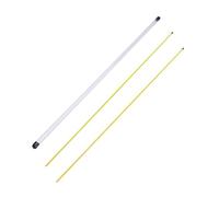 perfk 2 Piezas Golf Alineador Bastón de Práctica Corregidor de Swing Palos para Postura Postura de Apoyo Fabricado en Fibra de Vidrio Adecuada para Iniciaci, Amarillo, 80CM