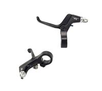 perfk 2 Piezas Palanca de Freno para Bicicleta Infantil Repuesto de Manija de Freno Manual Accesorio para Reemplazo Fácil en Bicicletas Adecuado para Niños, Argenta Negra