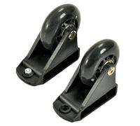 perfk 2 ruedas niveladoras, ruedas de escalera, polea, escalera plegable, accesorios para carrito portátil, barra de equilibrio de escalera, ruedas para