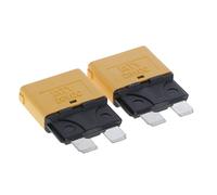 perfk 2pcs Disyuntor de Fusibles Automático con Estándar para Barco Marino Coche - Beige 20A