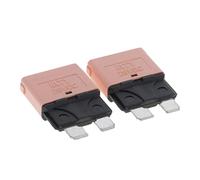 perfk 2pcs Disyuntor de Fusibles Automático con Estándar para Barco Marino Coche - Rosa 5A