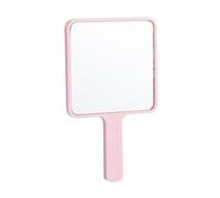 perfk 2x Espejo de Mano Compacto Espejo de Tocador Espejos de Afeitar Espejo de Maquillaje Pequeño de Un Solo Lado Portátil Espejo de Mano para Novia Baño