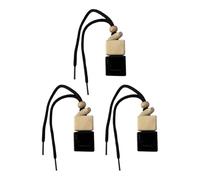 perfk 3pcs Botellas de colgantes Botellas de difusor de automóvil 8 ml de capacidad de capacidad para retrovisores automotrices espejo