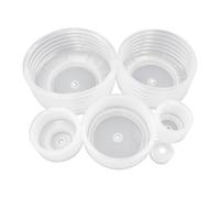 perfk 6 recogedores de polvo para de corona, para mejoras del hogar, para techo, banco, taladro, de corona, cortador, abridor de agujeros.